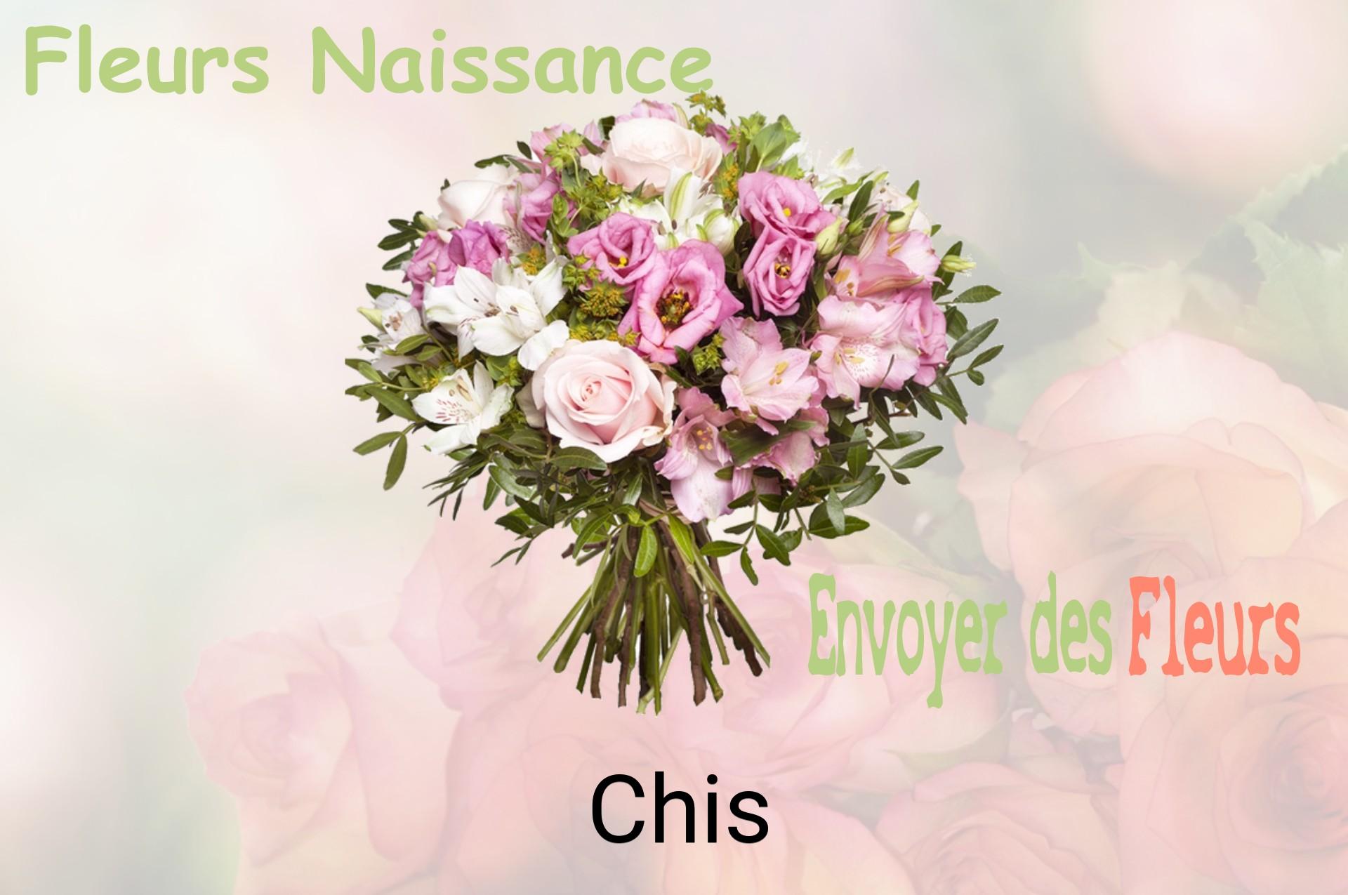 Bouquet de fleurs de naissance livré à Chis